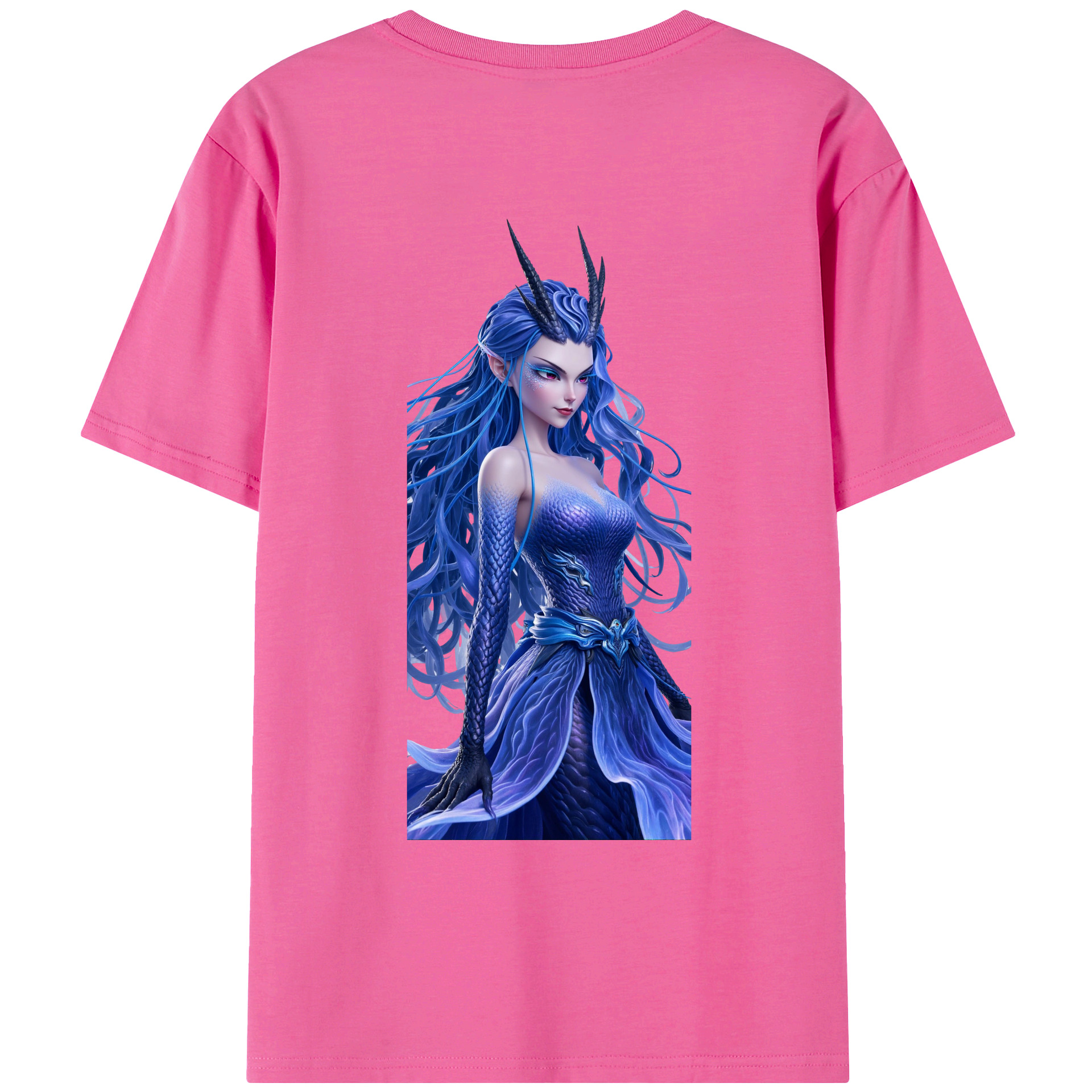 （画像用） Ne Zha 2 ナタ 魔童の大暴れ レディース半袖Tシャツ(バックプリント)